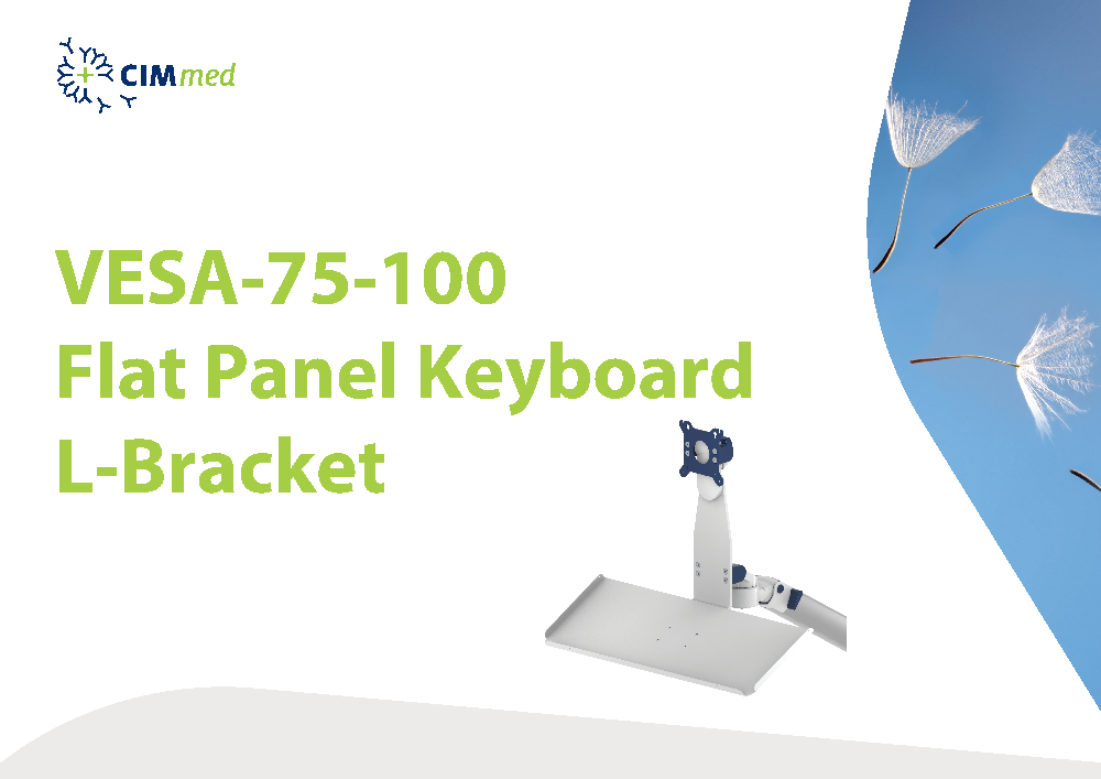 VESA-75-100 Flat Panel Keyboard L Bracket